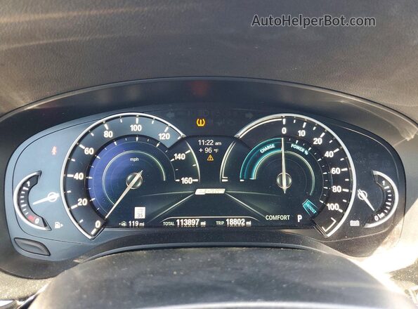 WBAJA9C57KB254290 2019 BMW 5 SERIES Black ხელსაწყოთა პანელის ხედი