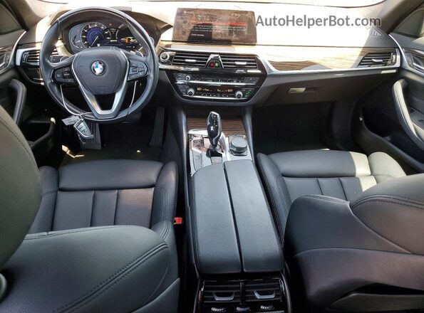 WBAJA9C57KB254290 2019 BMW 5 SERIES Black წინა პანელის ხედი