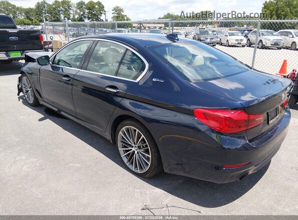 WBAJA9C58JB249114 2018 BMW 5 SERIES Синий Задняя левая четверть