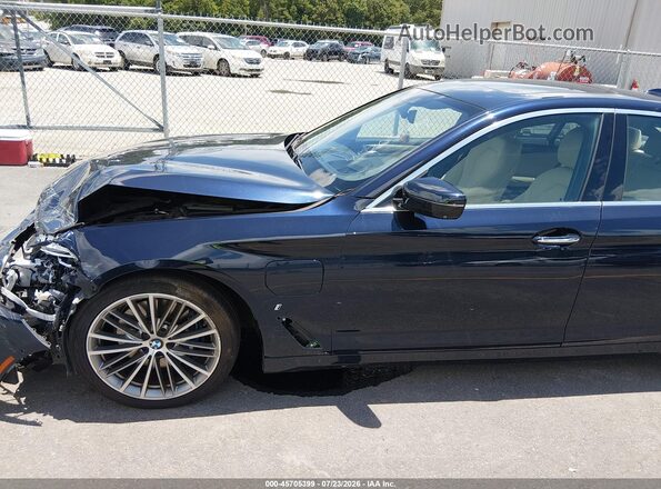WBAJA9C58JB249114 2018 BMW 5 SERIES Синий Панорамный вид салона 360°