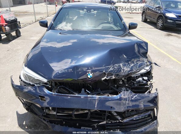 WBAJA9C58JB249114 2018 BMW 5 SERIES Синий Вид щитка приборов