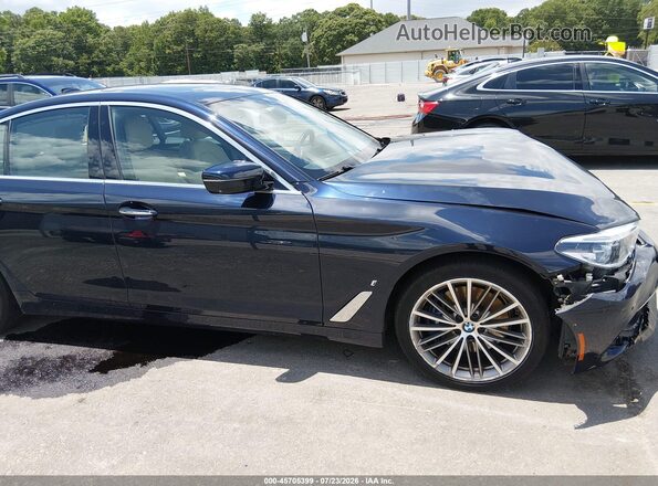 WBAJA9C58JB249114 2018 BMW 5 SERIES Синий Вид задней части салона