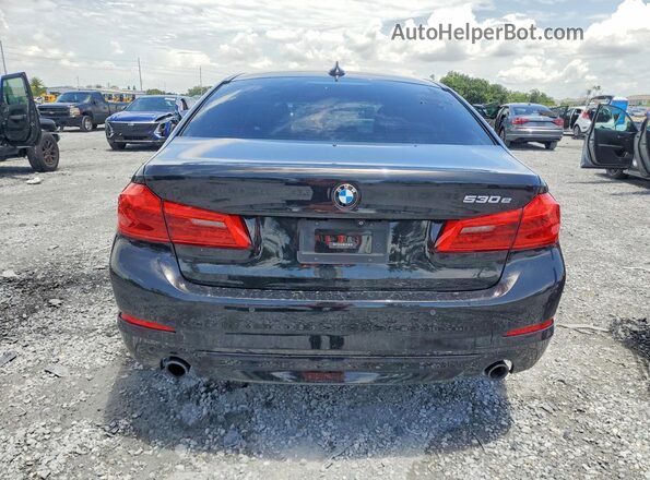 WBAJA9C59JB034373 2018 BMW 5 SERIES Black Вид ззаду