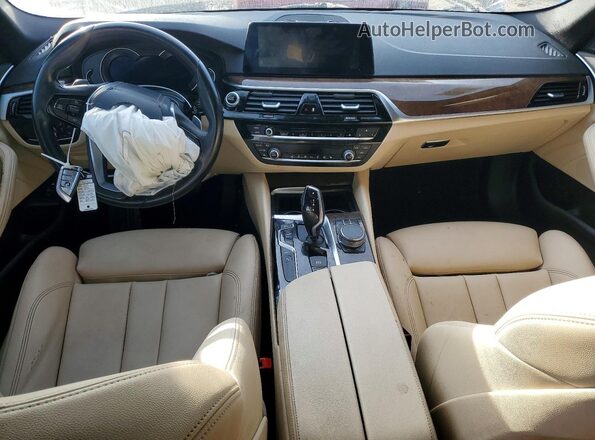 WBAJA9C59KB389769 2019 BMW 5 SERIES White წინა პანელის ხედი