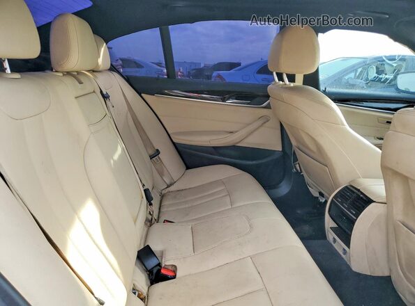 WBAJA9C59KB389769 2019 BMW 5 SERIES White უკანა სავარძლების ხედი
