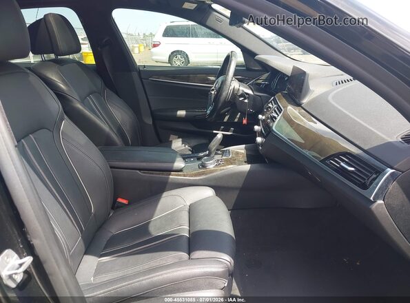 WBAJA9C5XKB254655 2019 BMW 5 SERIES Black წინა სალონის ხედი