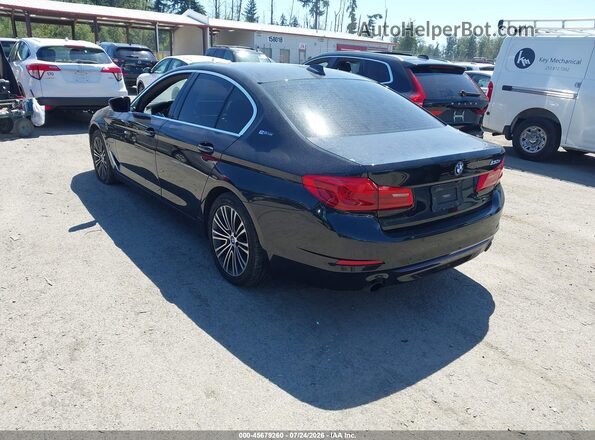 WBAJB1C51KB375363 2019 BMW 5 SERIES Black Задня ліва чверть