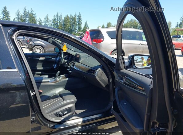 WBAJB1C51KB375363 2019 BMW 5 SERIES Black Вид салону спереду