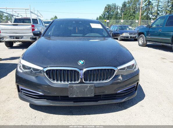 WBAJB1C51KB375363 2019 BMW 5 SERIES Black Вид задньої частини салону