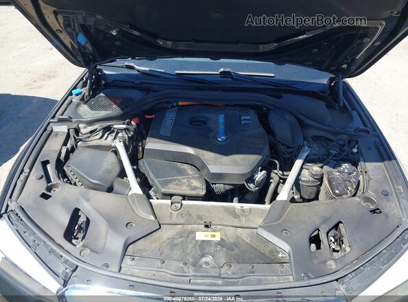 WBAJB1C51KB375363 2019 BMW 5 SERIES Black Вид ззаду