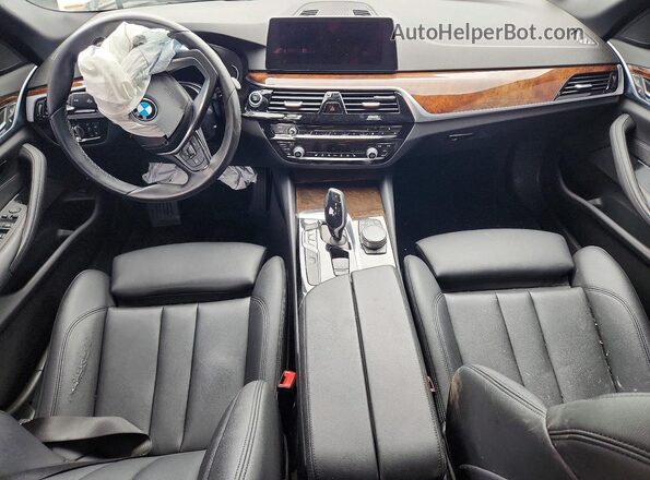 WBAJB1C53JB085446 2018 BMW 5 SERIES White Առջևի վահանակի տեսք