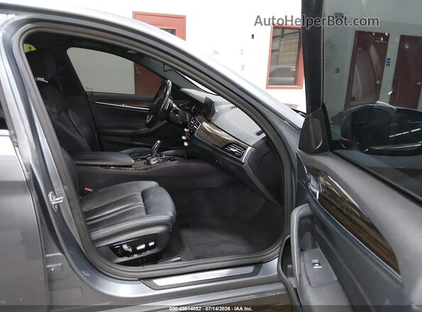 WBAJB1C54KB376913 2019 BMW 5 SERIES Silver წინა სალონის ხედი