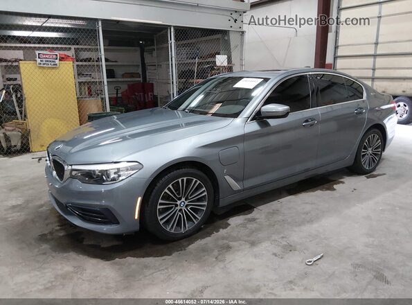 WBAJB1C54KB376913 2019 BMW 5 SERIES Silver წინა მარცხენა ხედი სამი მეოთხედიდან
