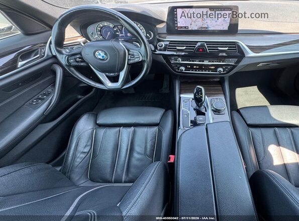 WBAJB1C56JB084145 2018 BMW 5 SERIES Silver Vista de la etiqueta del VIN
