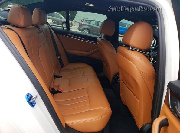 WBAJB1C56JG624211 2018 BMW 5 SERIES Белый Вид задних сидений