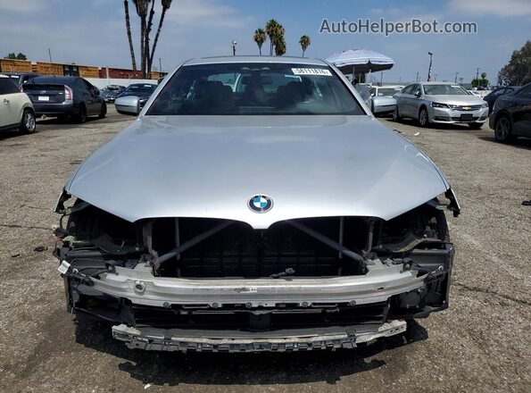 WBAJB1C56KB376248 2019 BMW 5 SERIES Silver Դիմացի տեսք