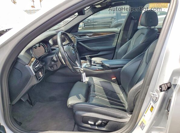 WBAJB1C56KB376248 2019 BMW 5 SERIES Silver Սալոնի դիմացի տեսք