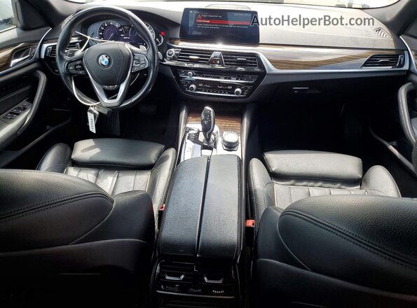 WBAJB1C56KB376248 2019 BMW 5 SERIES Silver Առջևի վահանակի տեսք