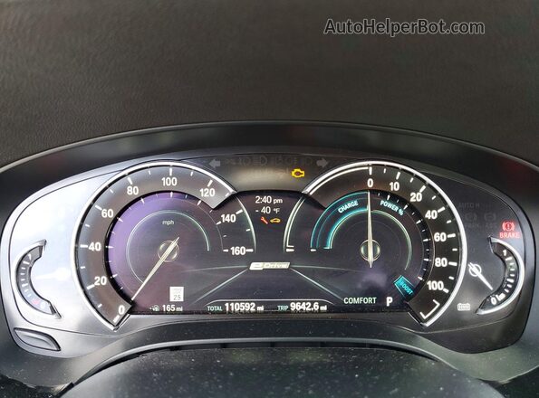 WBAJB1C56KB376248 2019 BMW 5 SERIES Silver Սարքավորումների վահանակի տեսք