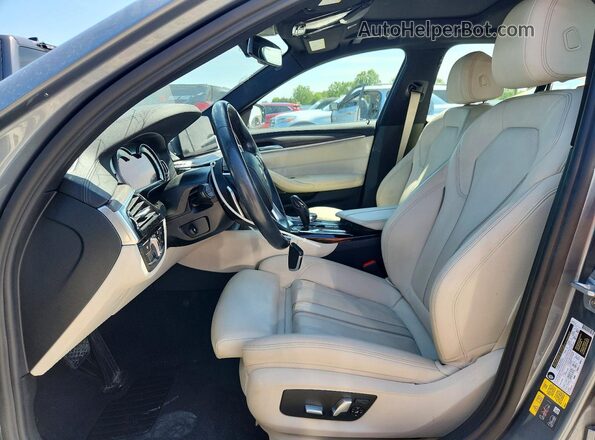WBAJB1C57JB084185 2018 BMW 5 SERIES Blue Vista interior delantera
