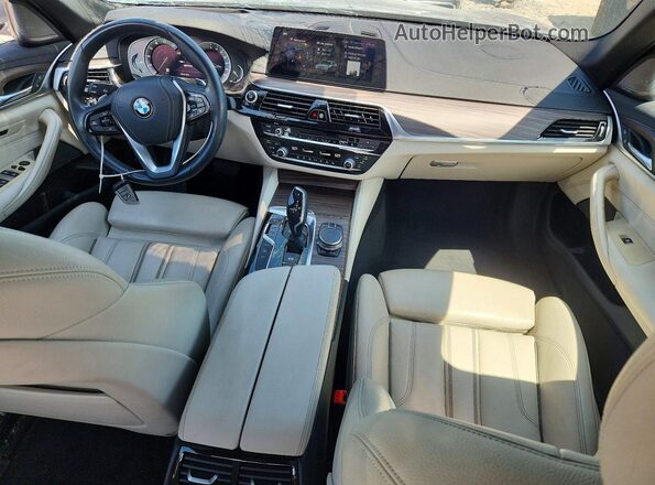 WBAJB1C57JB084185 2018 BMW 5 SERIES Blue Vista del salpicadero