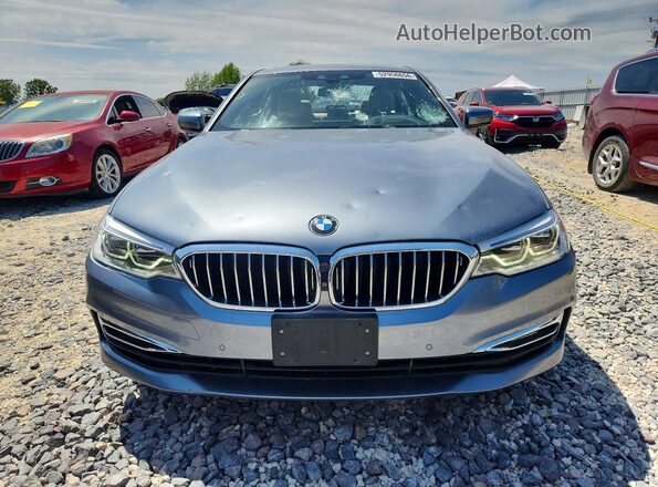 WBAJB1C57JB084185 2018 BMW 5 SERIES Blue Vista frontal