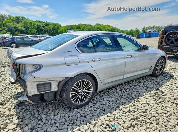 WBAJB1C57JB374393 2018 BMW 5 SERIES Silver Tył prawy