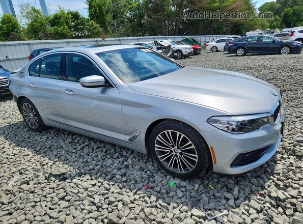 WBAJB1C57JB374393 2018 BMW 5 SERIES Silver Przód prawy