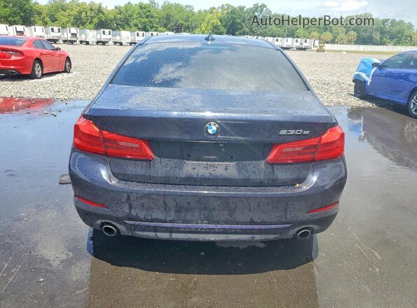 WBAJB1C5XJB084780 2018 BMW 5 SERIES Синий Вид сзади