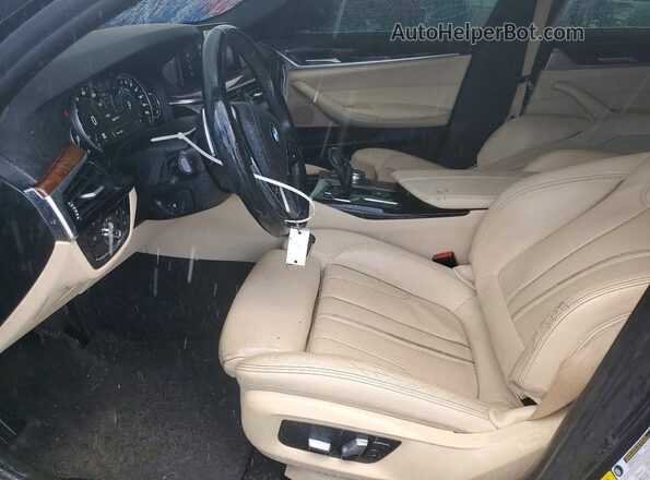WBAJB1C5XJB084780 2018 BMW 5 SERIES Синий Вид салона спереди