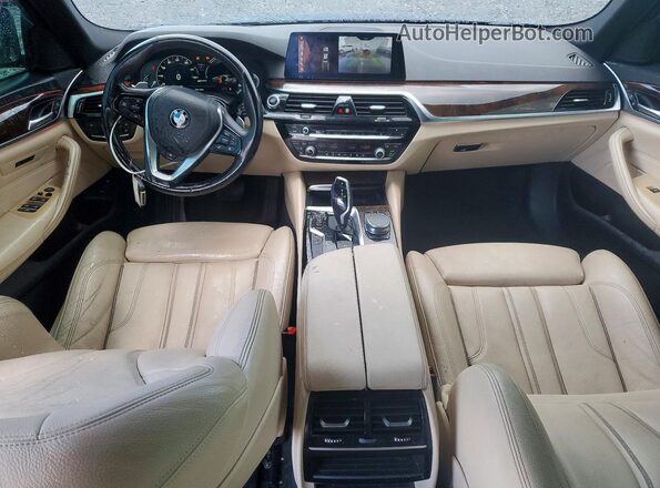 WBAJB1C5XJB084780 2018 BMW 5 SERIES Синий Вид панели приборов