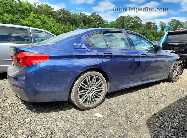 WBAJB1C5XKB375300 2019 BMW 5 SERIES Blue Հետևի աջ