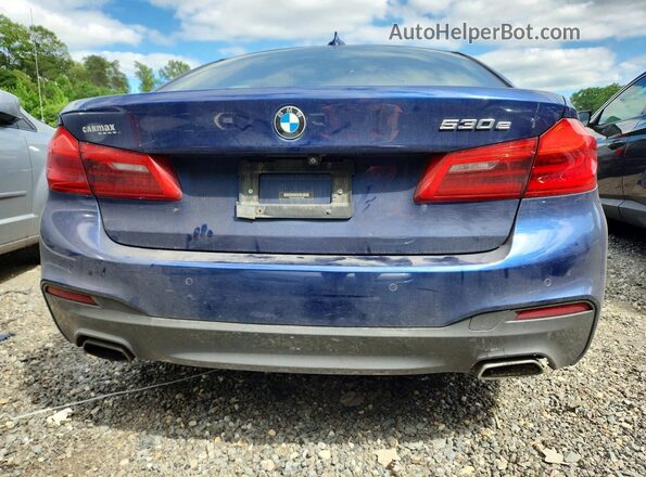 WBAJB1C5XKB375300 2019 BMW 5 SERIES Blue Հետևի տեսք