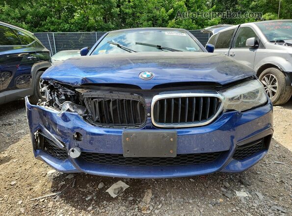 WBAJB1C5XKB375300 2019 BMW 5 SERIES Blue Դիմացի տեսք
