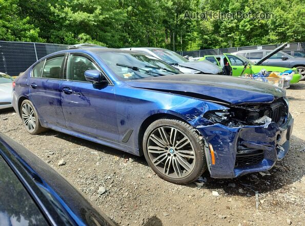 WBAJB1C5XKB375300 2019 BMW 5 SERIES Blue Առջևի աջ