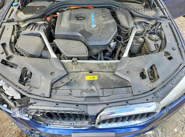 WBAJB1C5XKB375300 2019 BMW 5 SERIES Blue Սալոնի հետևի տեսք