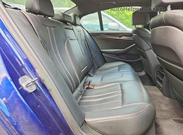 WBAJB1C5XKB375300 2019 BMW 5 SERIES Blue Հետևի նստատեղերի տեսք