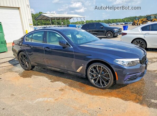 WBAJB1C5XKB375586 2019 BMW 5 SERIES Blue Przód prawy