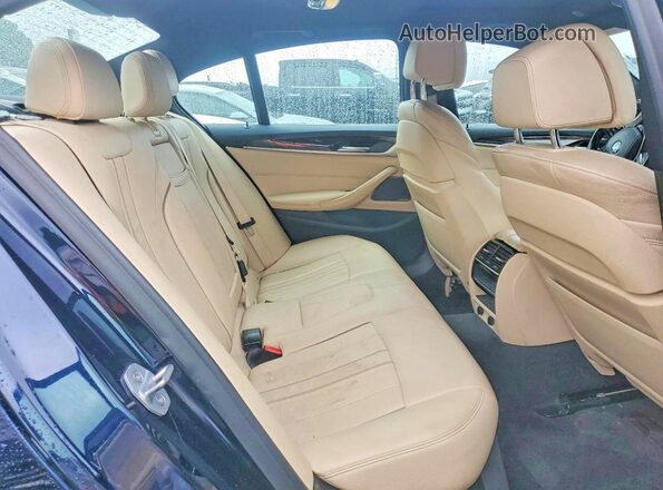 WBAJB1C5XKB375586 2019 BMW 5 SERIES Blue Widok tylnych siedzeń