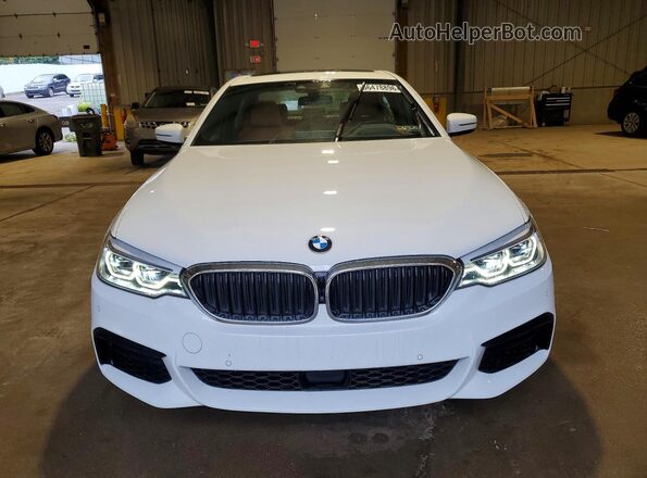 WBAJB1C5XKB376057 2019 BMW 5 SERIES White წინა ხედი