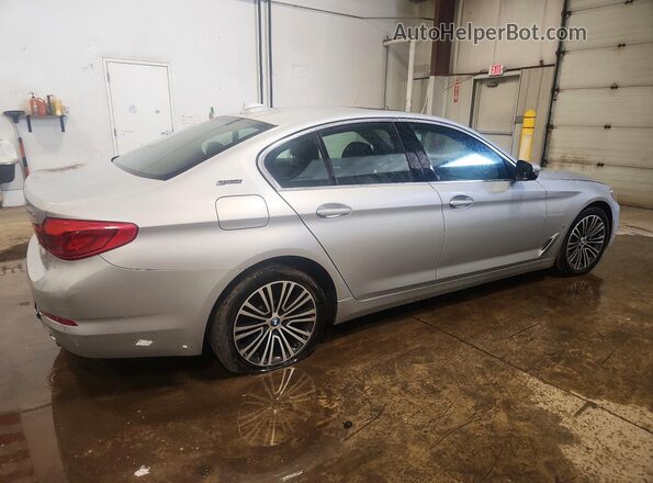 WBAJB1C5XKB376270 2019 BMW 5 SERIES Silver Trasero derecho