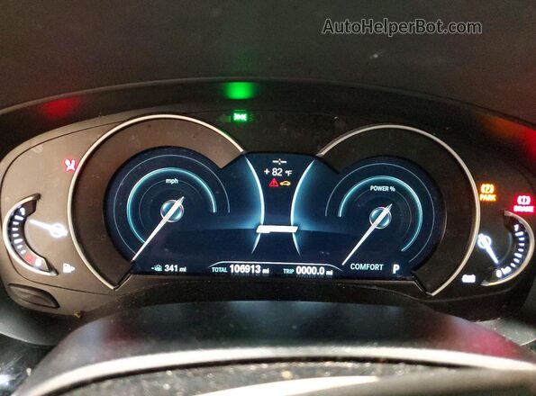 WBAJB1C5XKB376270 2019 BMW 5 SERIES Silver Vista del cuadro de instrumentos