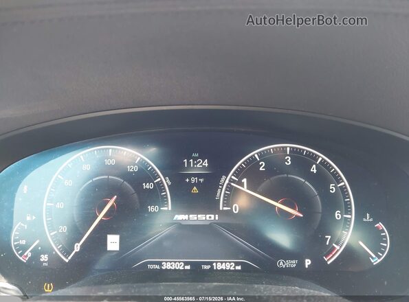 WBAJB9C52KB464597 2019 BMW 5 SERIES Black Հետևի նստատեղերի տեսք