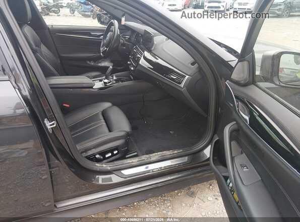 WBAJB9C57JB036765 2018 BMW 5 SERIES Black Սալոնի դիմացի տեսք