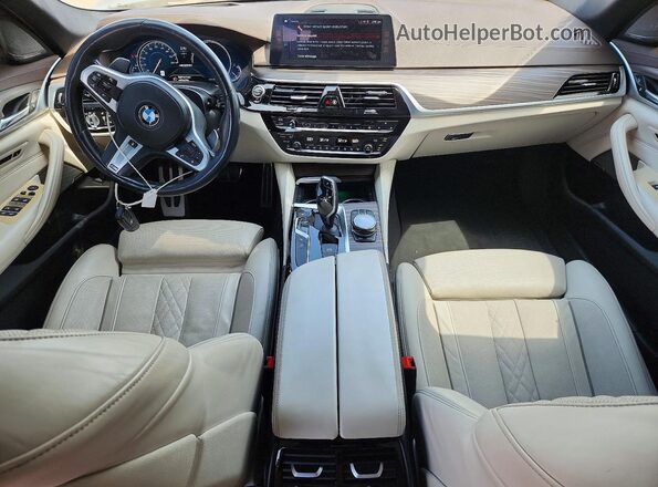 WBAJB9C58JB035446 2018 BMW M5 Black Dashboard view