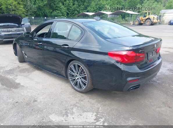 WBAJB9C58JB286838 2018 BMW 5 SERIES Black Հետևի ձախ