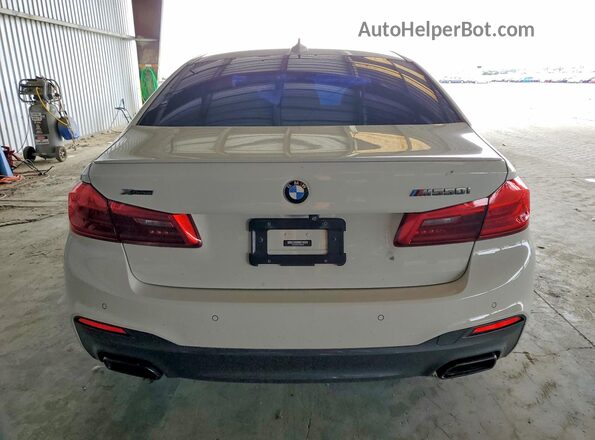 WBAJB9C59JB286847 2018 BMW M5 White Вид ззаду