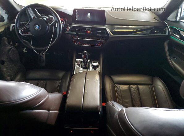 WBAJB9C59JB286847 2018 BMW M5 White Вид панелі приладів