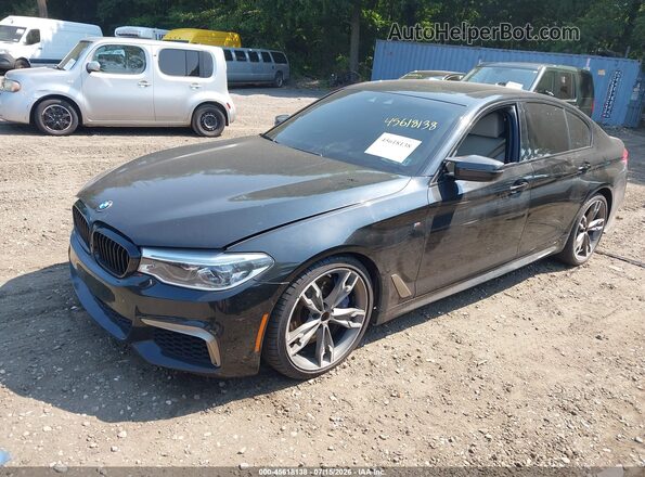 WBAJB9C59KB289054 2019 BMW 5 SERIES Black Առջևի ձախ երեք քառորդ տեսարան