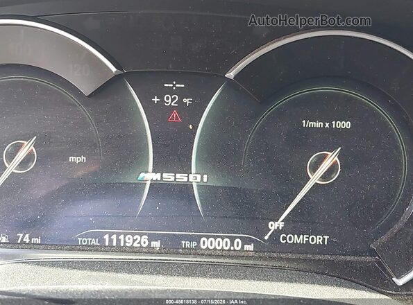 WBAJB9C59KB289054 2019 BMW 5 SERIES Black Հետևի նստատեղերի տեսք